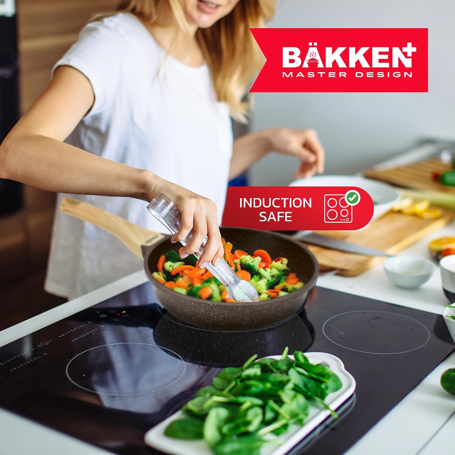 20 Piece Cookware Set with Handle Grips and Tempered Glass Lids