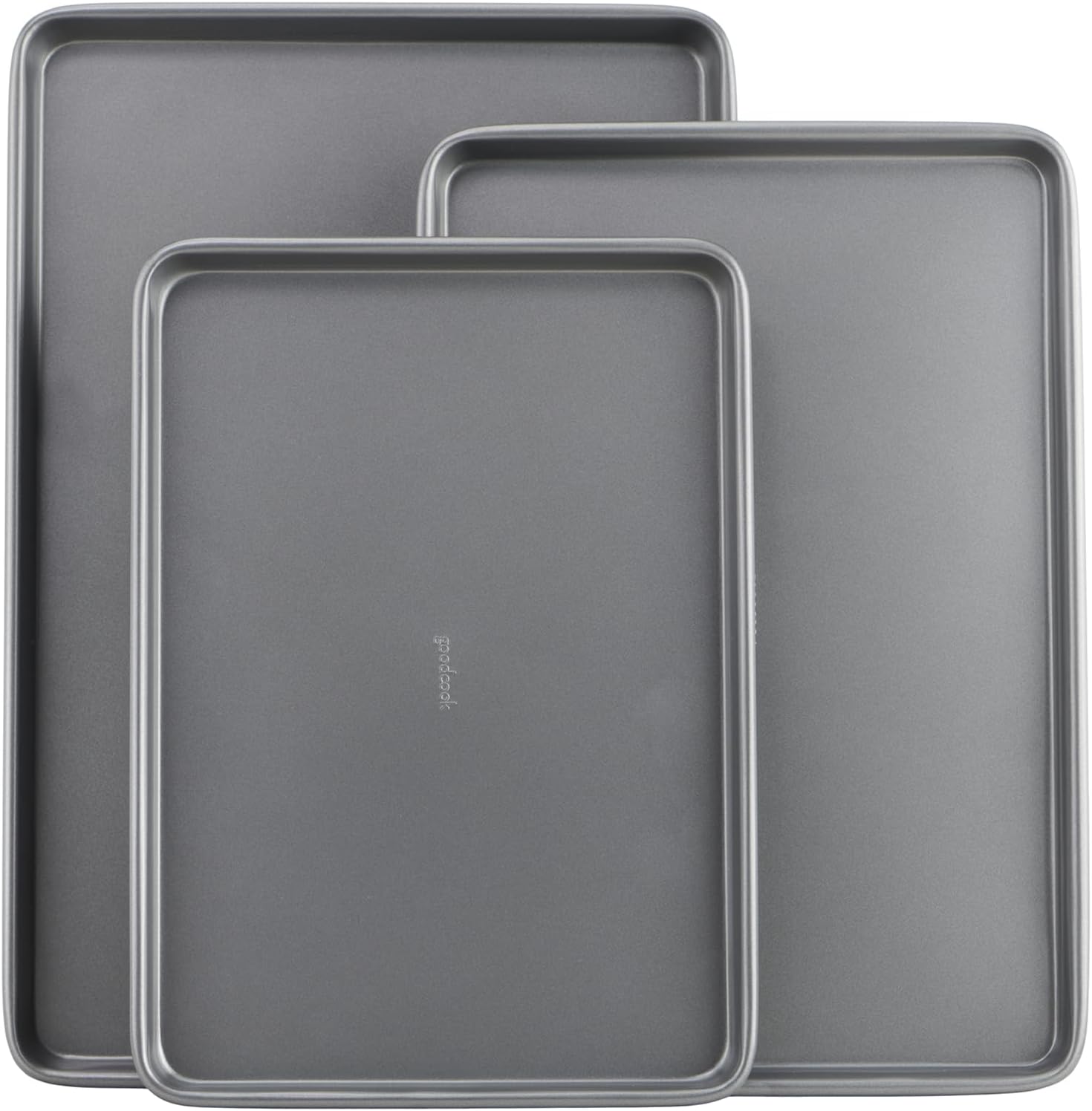 3 Pack Non Stick Baking Sheet Set, Small, Medium and Large