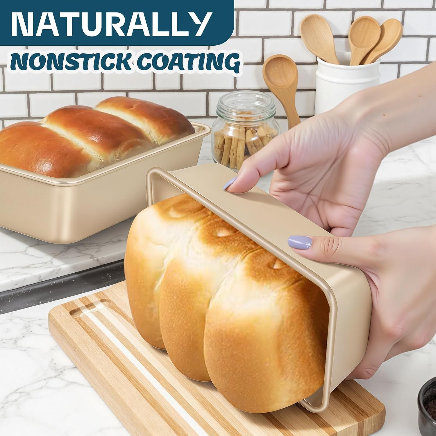 6 Piece Non Stick Stackable Baking Pan Set